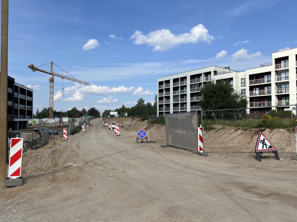 Karaliaučiaus g. atkarpa, Vištyčio g., J. Bretkūno g. atkarpa (Karaliaučiaus g., Vištyčio g., J. Bretkūno g.) - Bike path, Street - construction photos