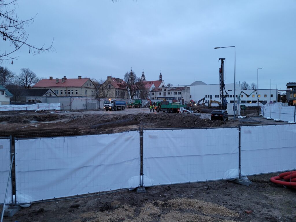 Sąvaržėlė (Konstitucijos pr. 14A) - Office center - construction photos