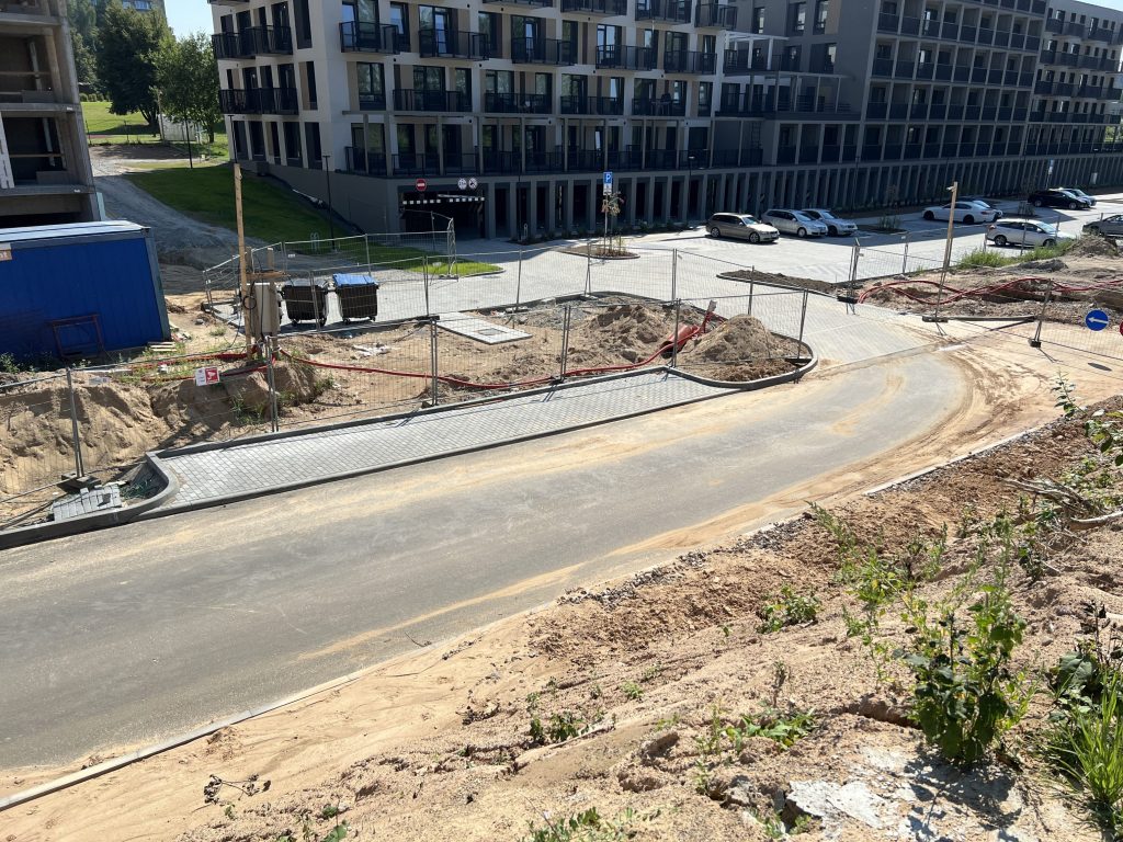 Talino g. atkarpa (Talino g.) - Street - construction photos