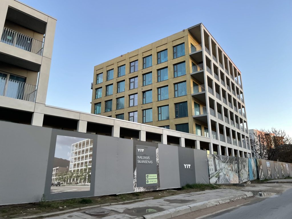 Naujasis Skansenas 6 etapas (Horizonto, Šiaurės, Saulynės, Vakario) (Linkmenų g. 13) - Multi apartment - construction photos