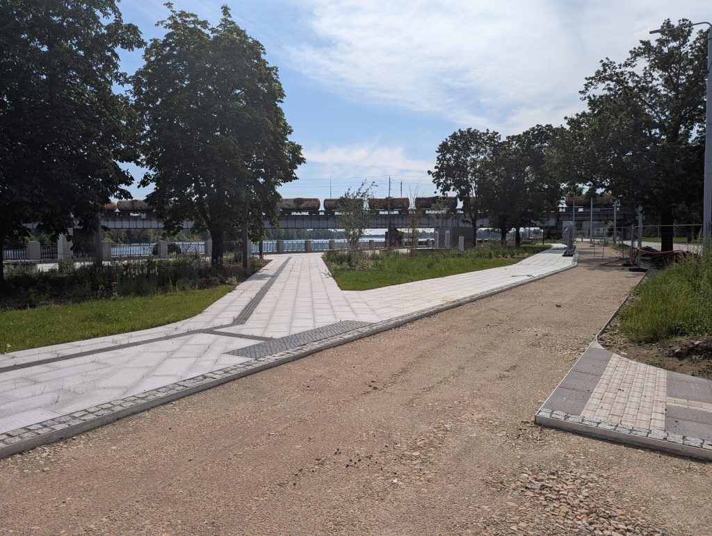 Mūkusalas ielas krasta promenāde (Mūkusalas iela) - Bike path, Waterside - construction photos