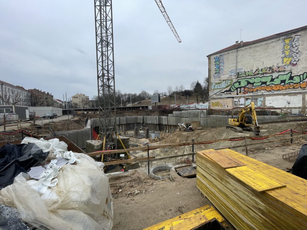 Jasinskio 2 (J. Jasinskio g. 2) - Office center - construction photos