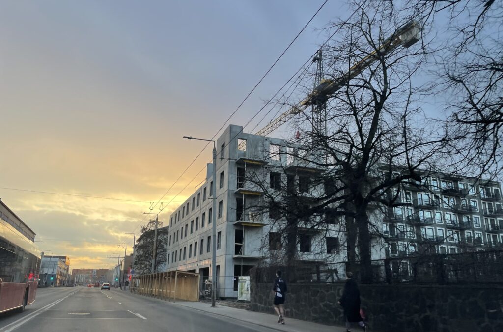 Liveup 2 etapas (Naugarduko g. 62) - Multi apartment - construction photos