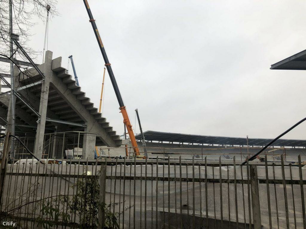 Dariaus ir Girėno stadionas (Perkūno al. 5) - Sports arena - construction photos