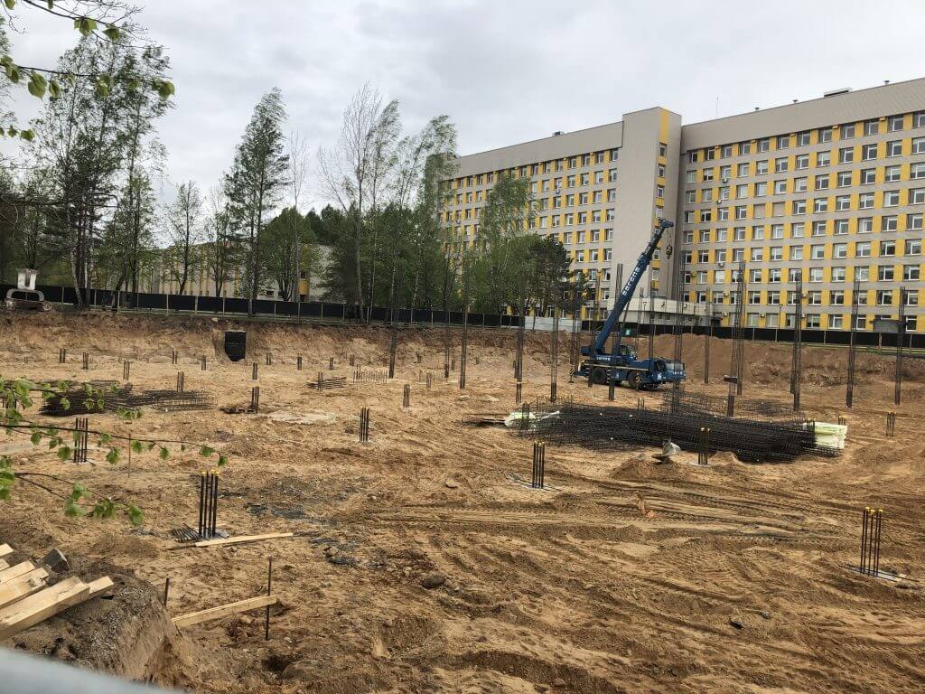 Daugiaaukštis parkingas Santariškių g. 1 (P11) (Santariškių g. 1) - Parking facility - construction photos