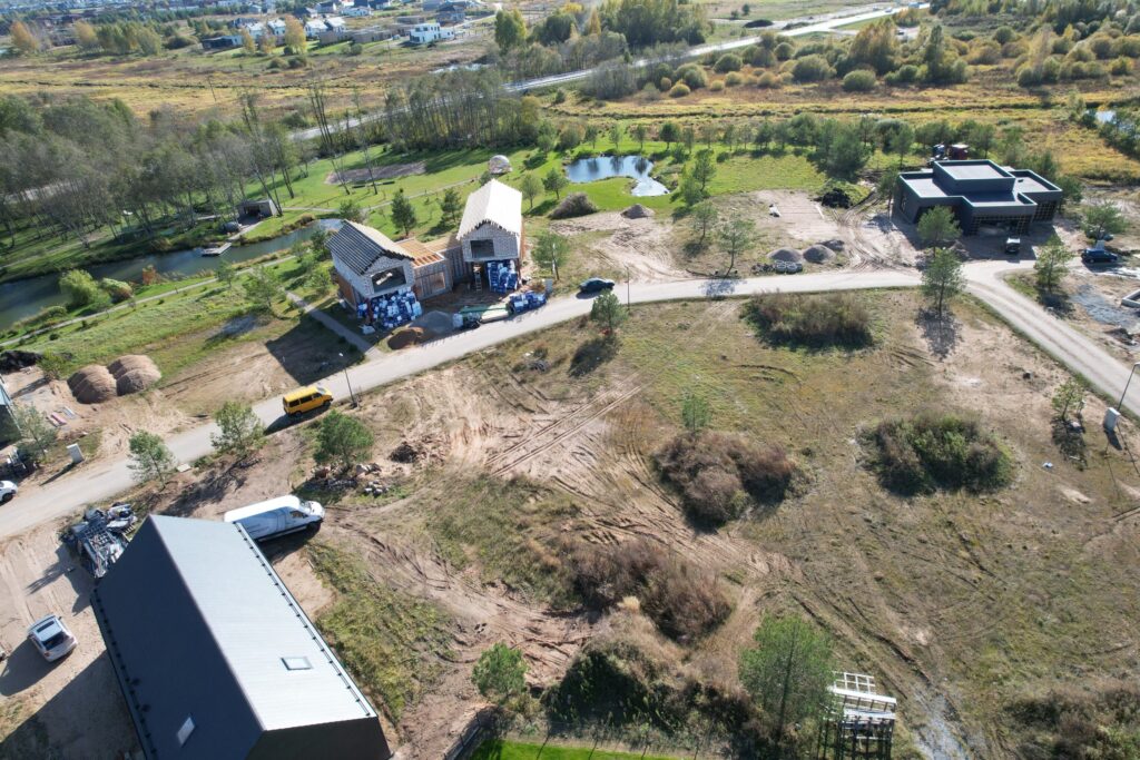 Versmių parkas (Versmių g. 2, 4, 6, 7, 8, 9, 10, 11, 12, 13, 15, 16, 17, 19 - 47) - Land plots, Private house community - construction photos