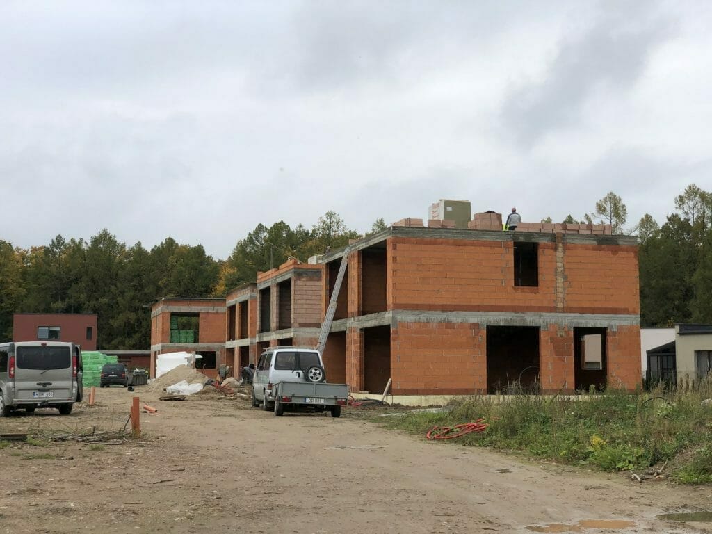 Kamšos namai (Šilo g. 48) - Row housing - construction photos