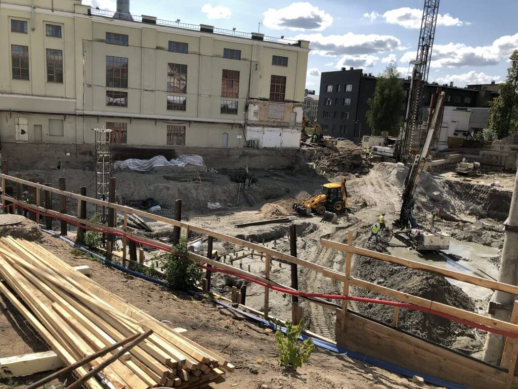 AMPÉRA (Rinktinės g. 2) - Daudzdzīvokļu nams, Biroju centrs - būvdarbu attēli