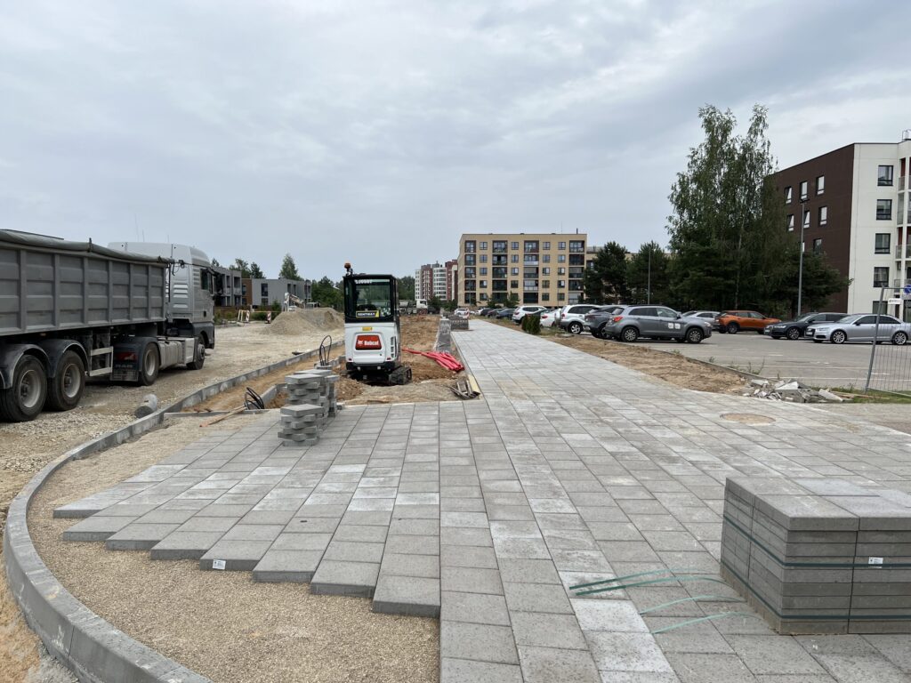 J. Bretkūno g. atkarpa tarp Įsruties ir Tolminkiemio g. (J. Bretkūno g.) - Street - construction photos