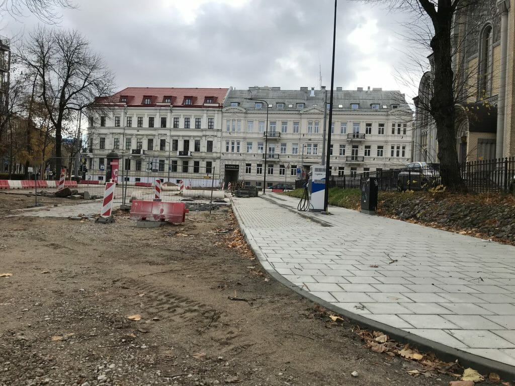 Algirdo g. dviračių takas (Algirdo g.) - Jalgrattatee, Tänav - ehituse fotod