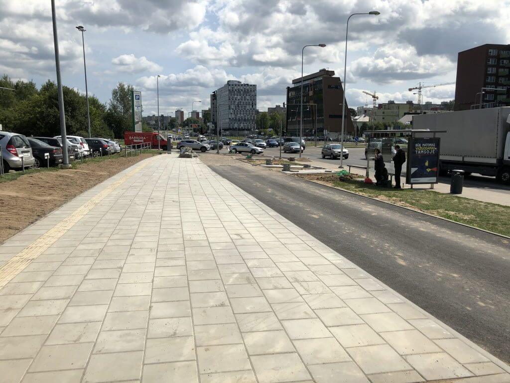 Pilaitės pr. dviračių takas (Pilaitės pr.) - Bike path - construction photos