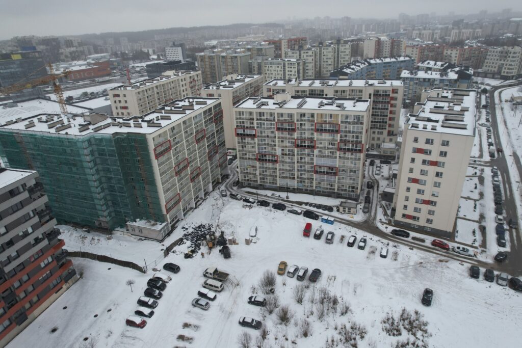 Leičių kiemas 5 etapas (Leičių g. 17) - Multi apartment - construction photos