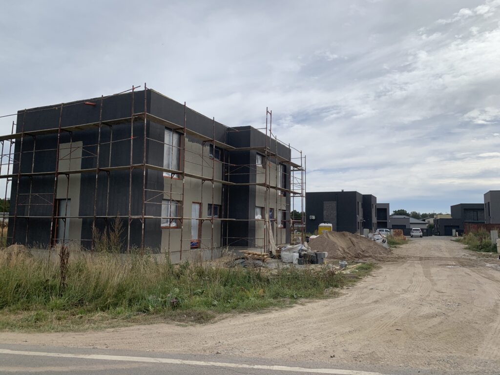 M. ir P. Šalčių g. 45-57 (M. ir P. Šalčių g. 45-57) - Rindu mājas - būvdarbu attēli