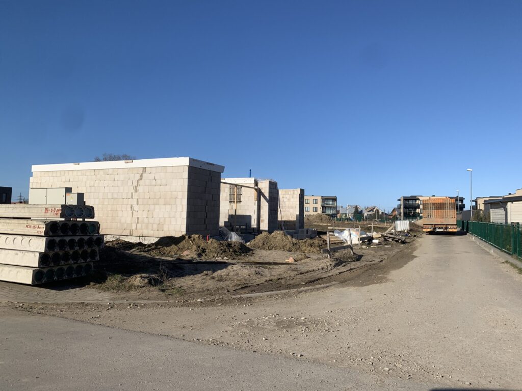 Paupiai (kotedžai) (Karališkių g. 6,10,12) - Row housing - construction photos