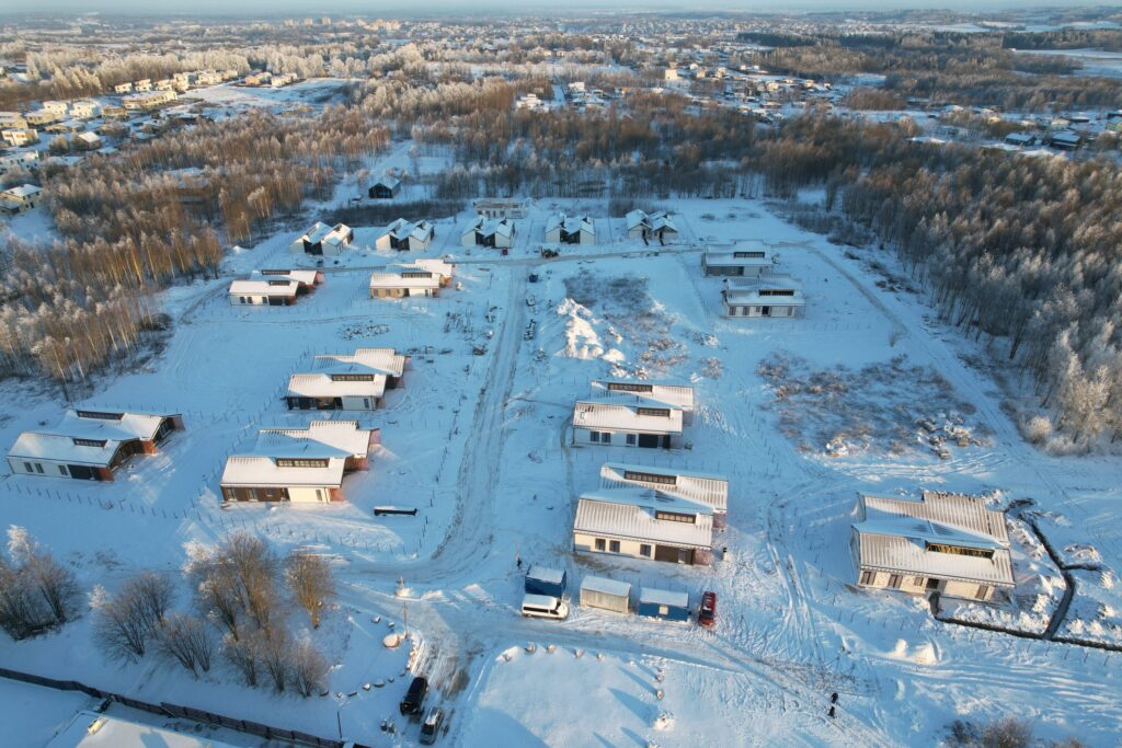 Pavilnio rytai (Antano Maceinos g. 1, 3, 5, 7, 9 Vlado Jurgučio g. 7, 8, 9, 10, 11, 12, 13, 14, 15, 16, 17, 19, 21, 23, Stasio Šalkausko g. 8, 10, 12, 14, 16, Punios g. 1, 3, 5, 7, 9, 11) - Row housing - construction photos