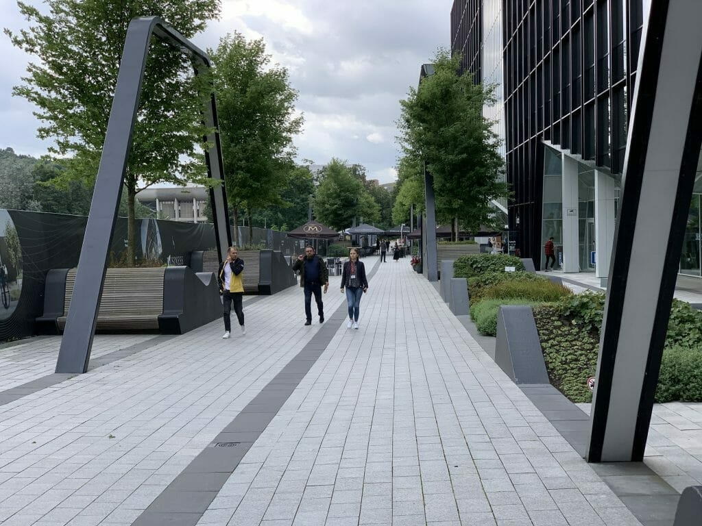 Business Stadium promenada (Rinktinės g. 3) - Square - construction photos