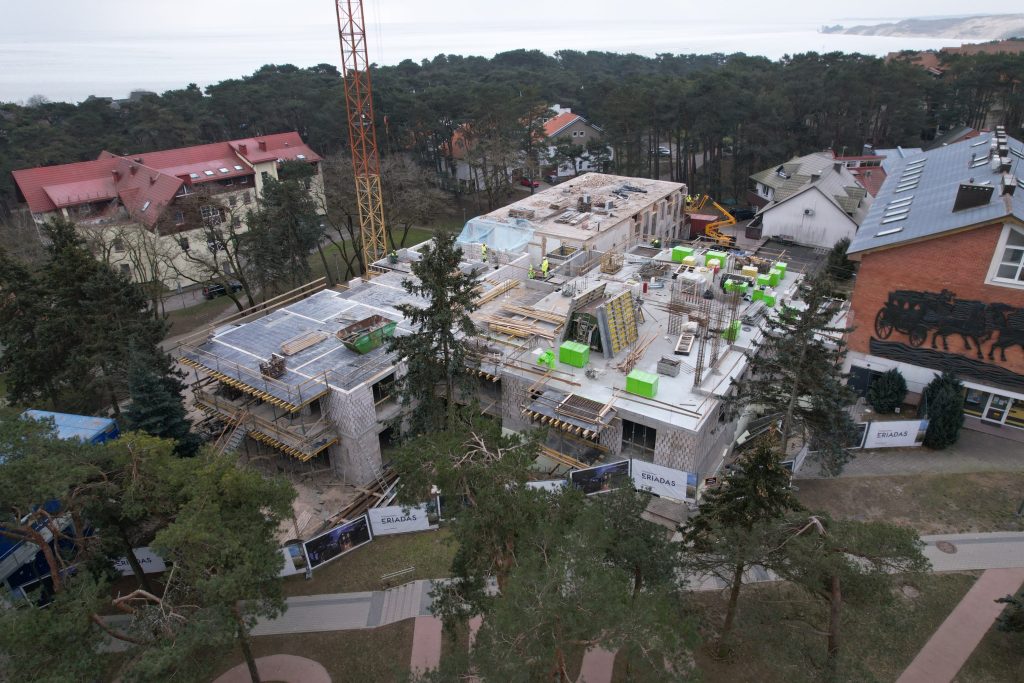 Palvės Apartamentai (Taikos g. 13) - Multi apartment - construction photos