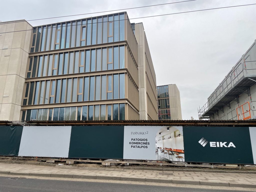 Jasinskio 2 (J. Jasinskio g. 2) - Office center - construction photos