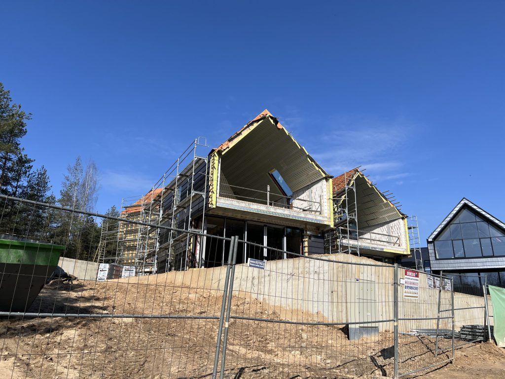 Aternus rojus (Rojaus g. 2A, 2B, 4, 4A, 4C) - Row housing - construction photos