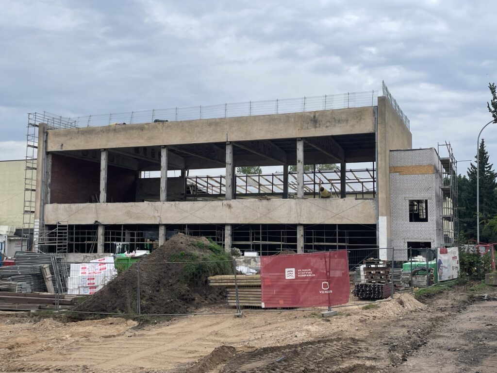 Žirmūnų gimnazijos baseino rekonstrukcija (Žirmūnų g. 37) - Pool - construction photos