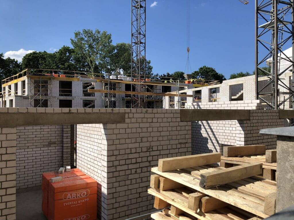 Sierakausko 25 1 etapas (Z. Sierakausko g. 25) - Multi apartment - construction photos