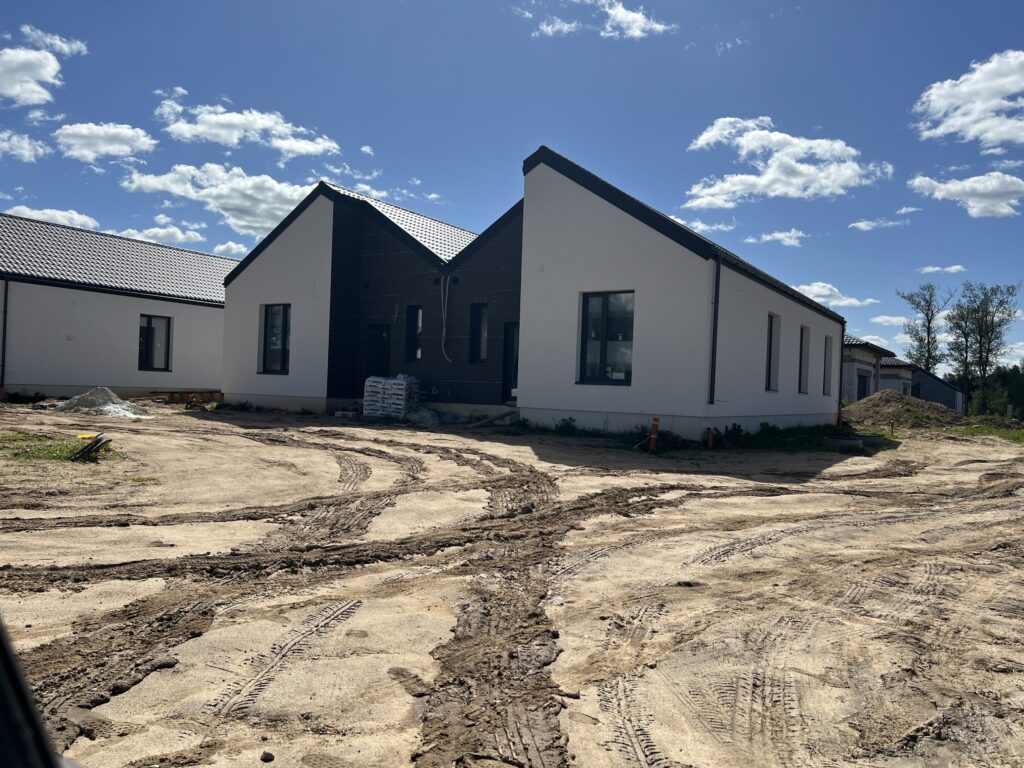 Vorupės namai (Papiškių g., Vorupės g.) (Vorupės g. 66, 68, 74, 76, Papiškių g. 45, 47, 49, 51) - Row housing - construction photos