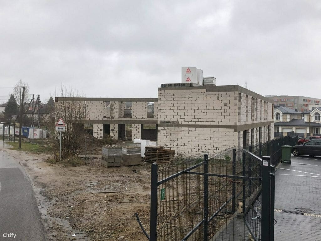 Prie skvero (Ašmenėlės g. 40) - Row housing - construction photos