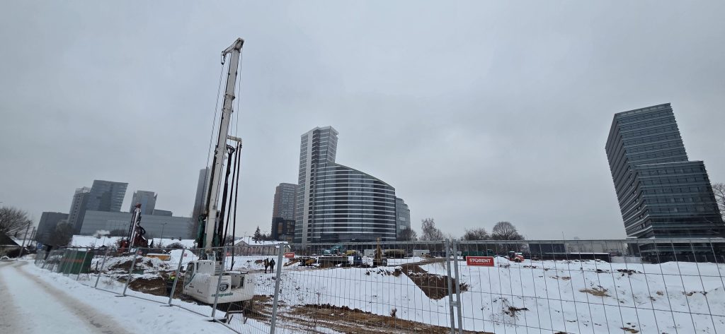 Horizontai (Releven) E, F korpusai (Lvivo g. 59) - Food services, Office center - construction photos