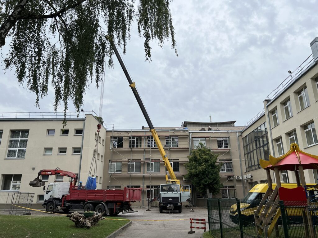 Kauno Tarptautinė gimnazija (Vytauto pr. 50) - Science institution - construction photos