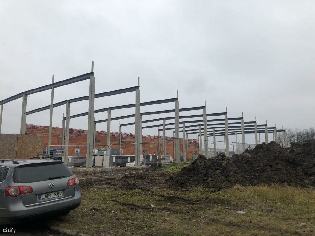 Garažų g. 7 (Garažų g. 7) - Shopping center - construction photos