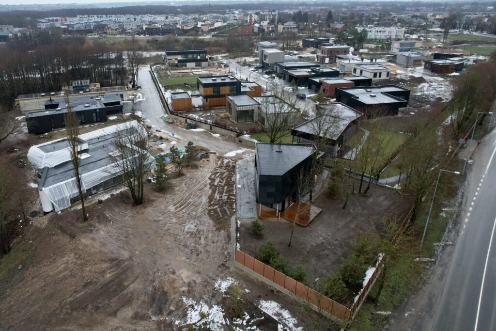 NOA namai (Perkūno al., Pūgos al., Kaitros al., Vandenio al.) - Private house community - construction photos