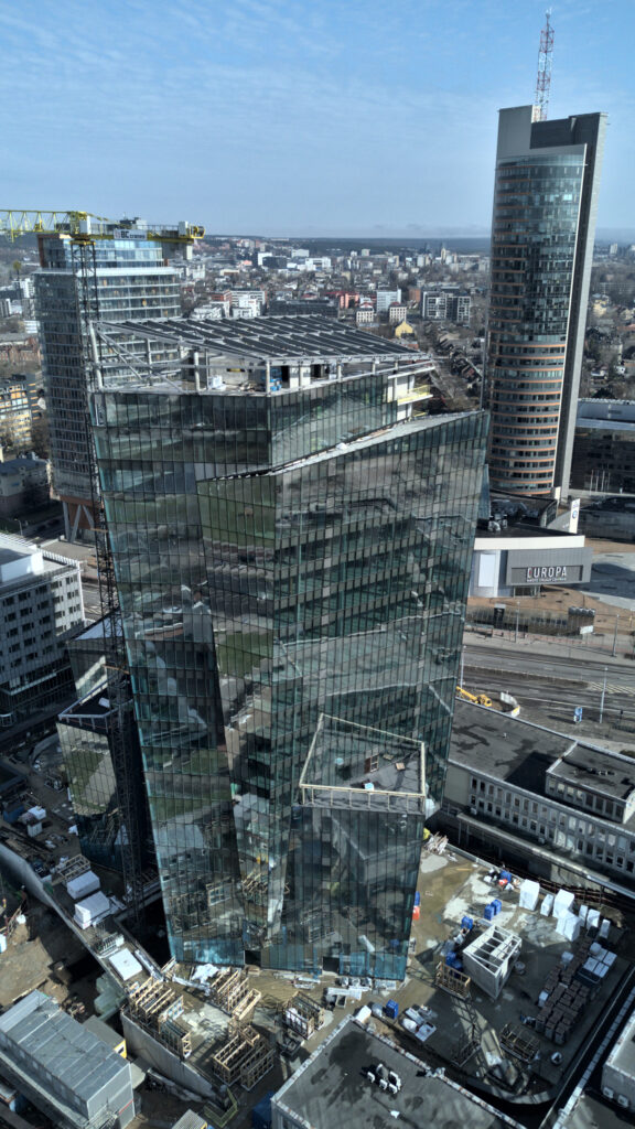 Artery (Konstitucijos pr. 18B) - Biroju centrs - būvdarbu attēli