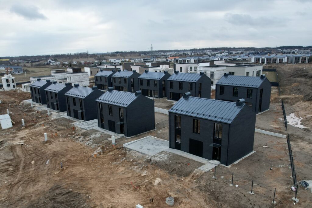 Hetitų g. namai (Hetitų g. 1, 2, 3, 4, 5, 6, 7, 8, 9, 10, 11, 12, 14, 16, 22, 24, 26, 28, 32, 33, 34, 35, 36, 37, 39, 41, 43, 47, 49) - Private house community - construction photos