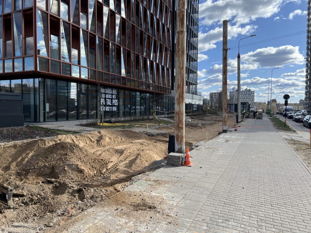 Viršilų g. nuo V. Lingio g. iki Justiniškių g. (Viršilų g.) - Bike path, Street - construction photos