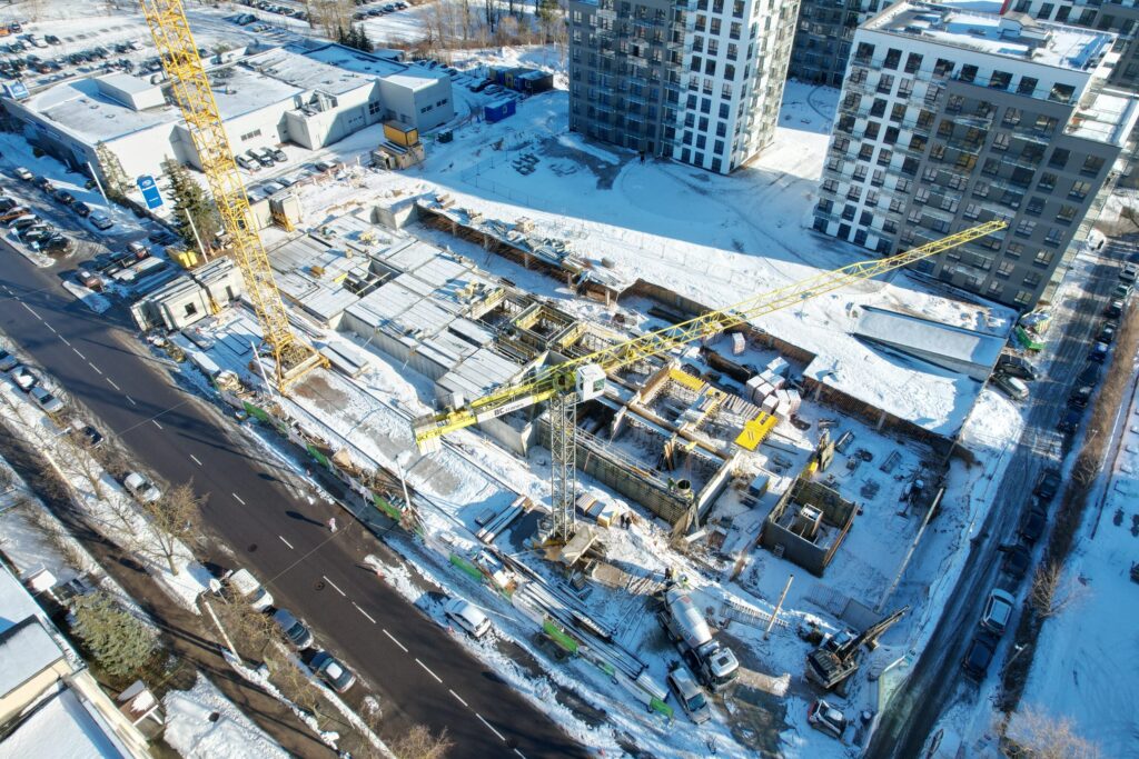 Verkių sodas 3 etapas (Verkių g. 39) - Multi apartment - construction photos