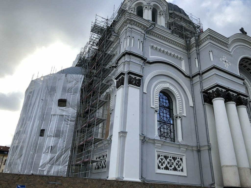 Kauno Soboro rekonstrukcija (Nepriklausomybės a. 14) - House of worship - construction photos