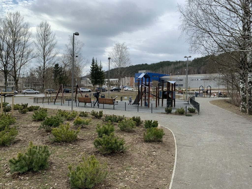 Neries senvagės slėnis (Linkmenų g.) - Bike path, Park - construction photos