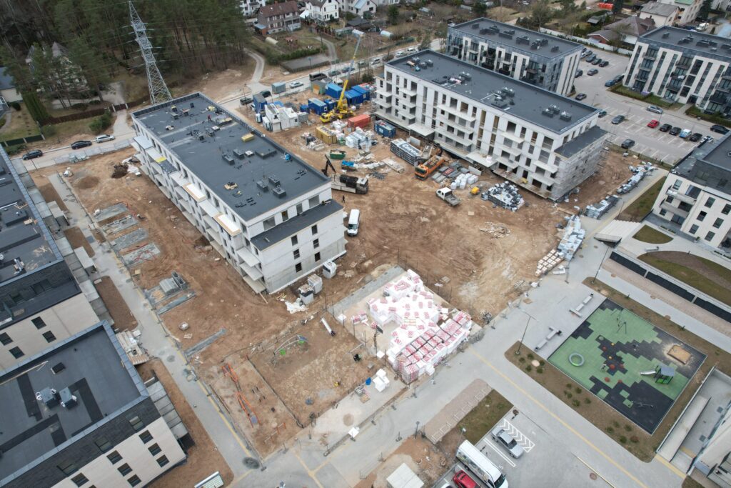 Lazdynėlių vingis 7-8 etapai (Žaibo g. 5, 7) - Multi apartment - construction photos