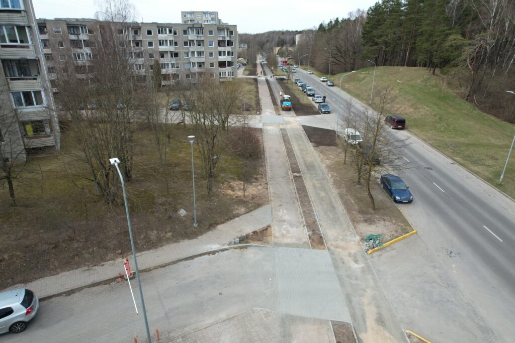 L. Giros g. dviračių takas (L. Giros g.) - Bike path - construction photos