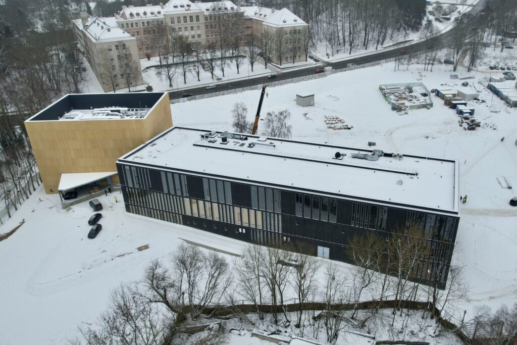 LMTA miestelis 1 etapas (Teatro ir kino fakultetas, Mažasis salių blokas) (Olandų g. 21A) - Higher education - construction photos