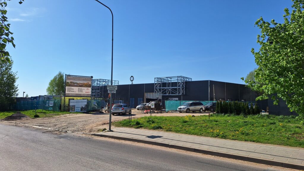 Estų g. 1 (Estų g. 1) - Baseins, Tirdzniecības centrs, Sporta būve - būvdarbu attēli