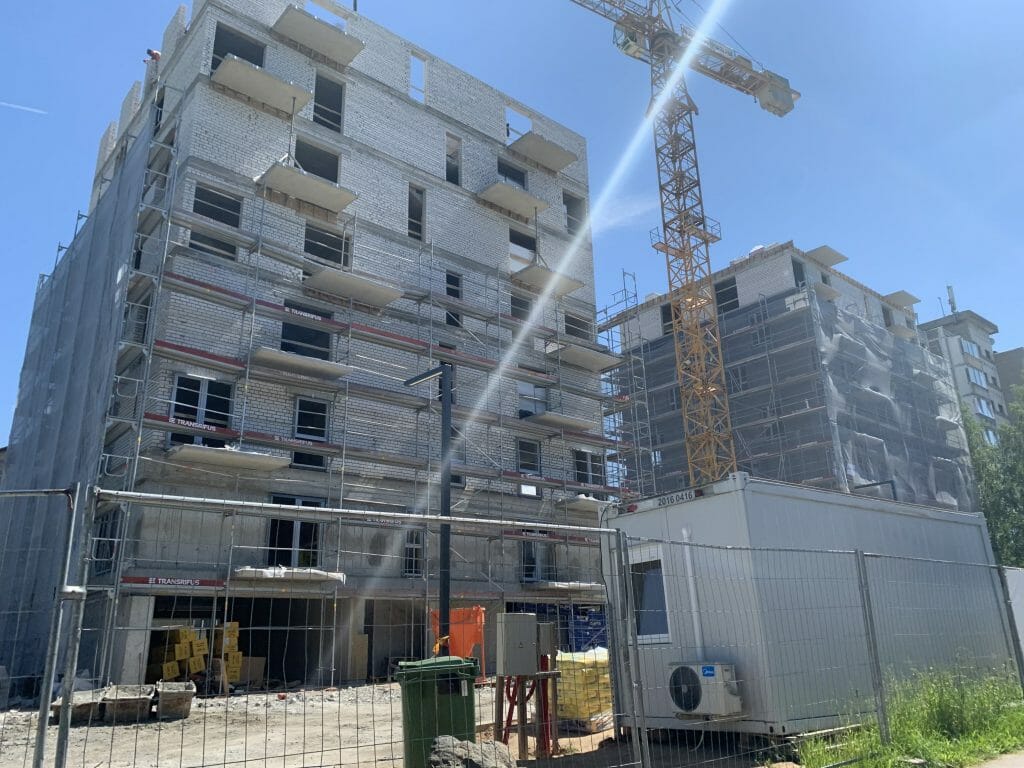 Naujakurių namai (Naujakurių g. 94) - Multi apartment - construction photos