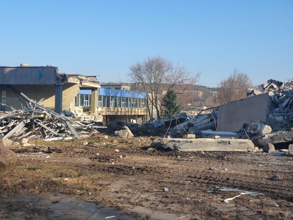 Remarco 1 etapas (Drujos g. 2) - Food store, Office center - construction photos