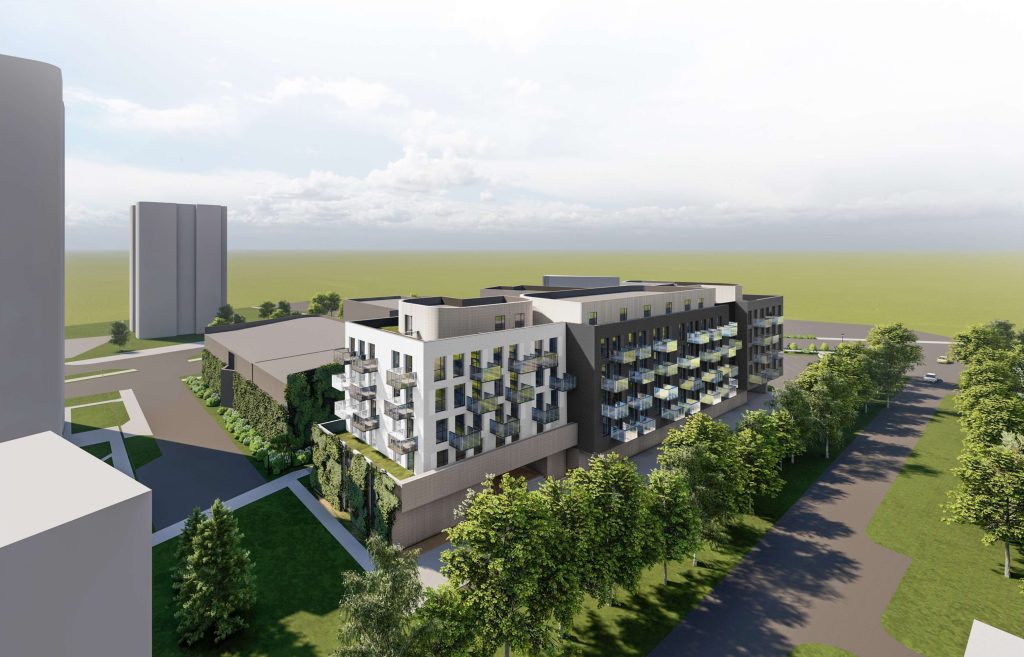 Ateities g. 48 (Ateities g. 48, Fabijoniškių g. 97A, Fabijoniškių g. 99) - Multi apartment - visualization