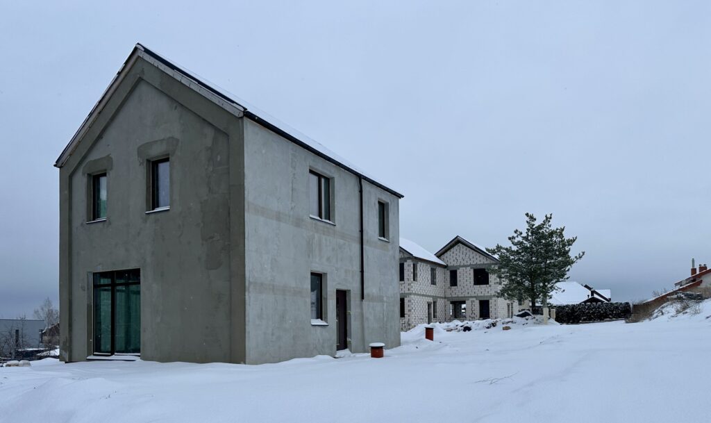 Nakvišų g. 25, 27, 29 (Nakvišų g. 25, 27, 29) - Row housing - construction photos