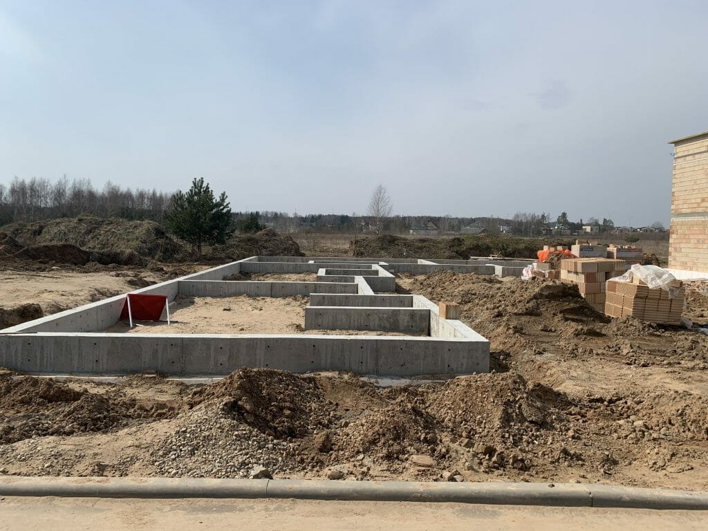 Gulbinų namai (Molėtų pl. 165) - Row housing - construction photos