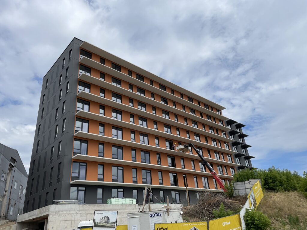 City Yard (Kareivių g. 2D) - Multi apartment - construction photos