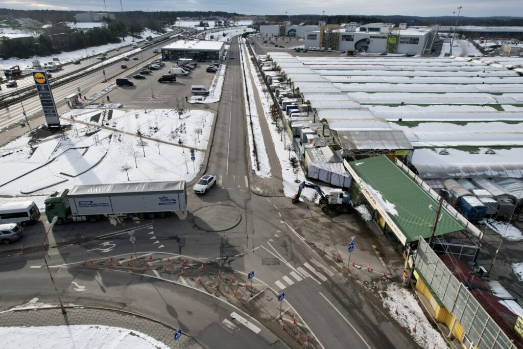 Paneriškių gatvės atkarpa iki Gariūnų g (Paneriškių g.) - Bike path, Street - construction photos