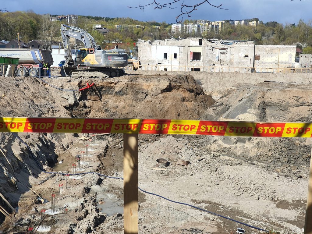 Remarco 1 etapas (Drujos g. 2) - Pārtikas veikals, Biroju centrs - būvdarbu attēli
