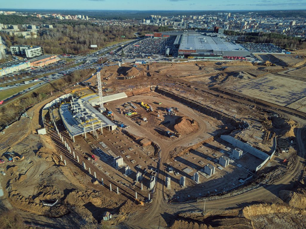 Daugiafunkcis sveikatinimo, ugdymo, švietimo, kultūros ir užimtumo kompleksas 1 etapas (stadionas) (Ozo g. 27) - Stadium - construction photos